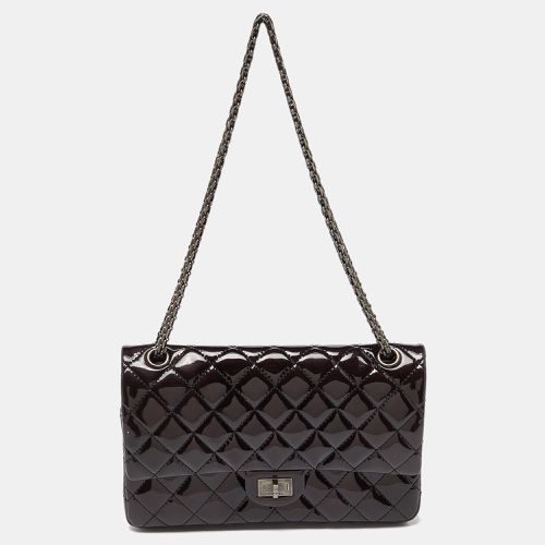 Prune Quilted Patent Leather Classic 2.55 Reissue 226 Double Flap Bag - Chanel - Modalova