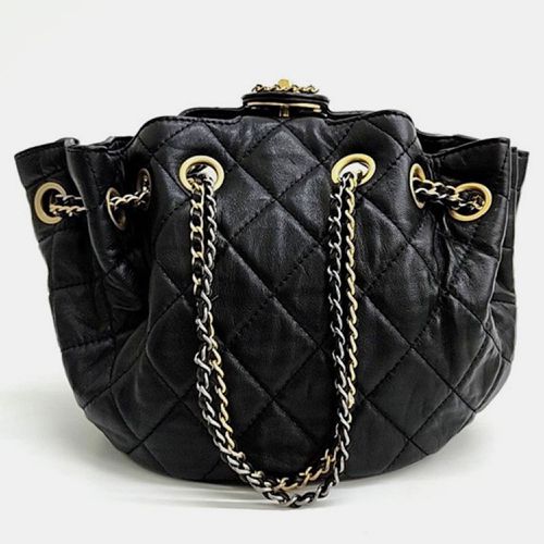 Leather Bucket Tote Bag - Chanel - Modalova