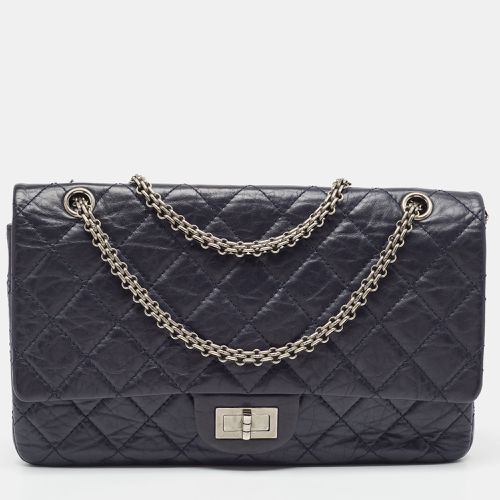 Navy Quilted Aged Leather 227 Reissue 2.55 Flap Bag - Chanel - Modalova