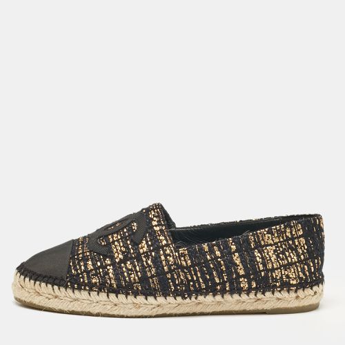 Canvas and Tweed CC Espadrille Flats Size 38 - Chanel - Modalova