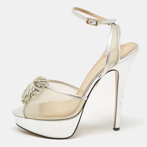 Leather and Mesh Pomeline Platform Sandals Size 38.5 - Charlotte Olympia - Modalova