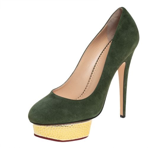 Suede Dolly Platform Pumps Size 39 - Charlotte Olympia - Modalova