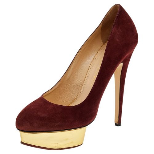 Suede Dolly Platform Pumps Size 40 - Charlotte Olympia - Modalova