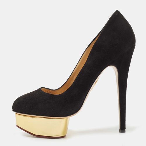 Suede Dolly Platform Pumps Size 38 - Charlotte Olympia - Modalova