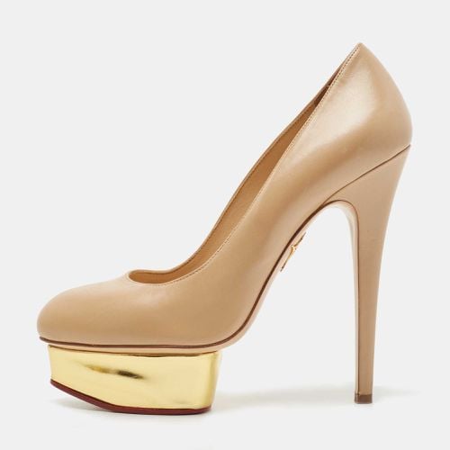 Leather Dolly Platform Pumps Size 38.5 - Charlotte Olympia - Modalova