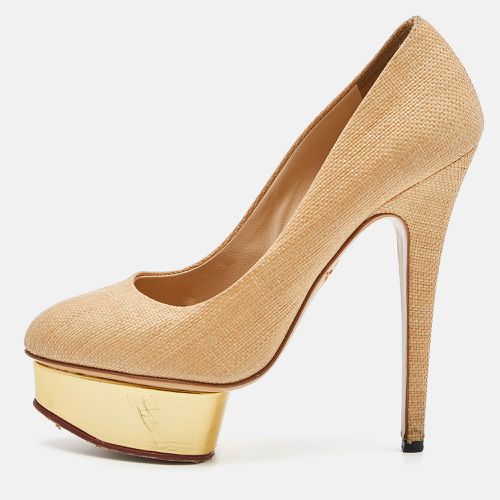 Raffia Platform Pumps Size 38 - Charlotte Olympia - Modalova