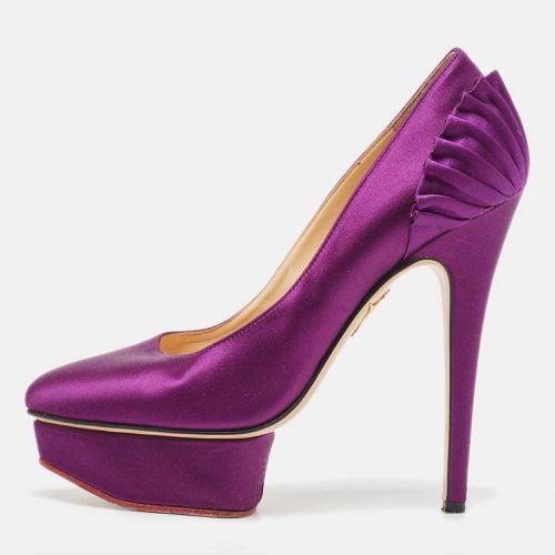 Satin Platform Pumps Size 37.5 - Charlotte Olympia - Modalova