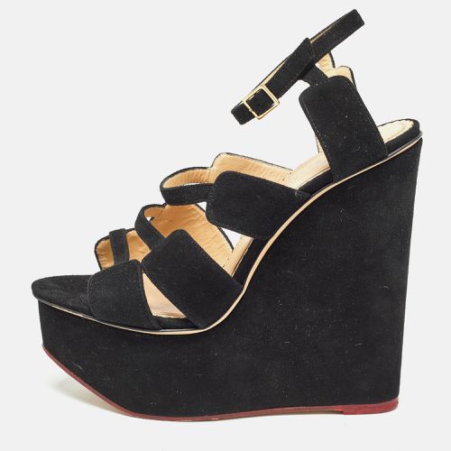 Suede Platform Wedge Strappy Sandals Size 39 - Charlotte Olympia - Modalova