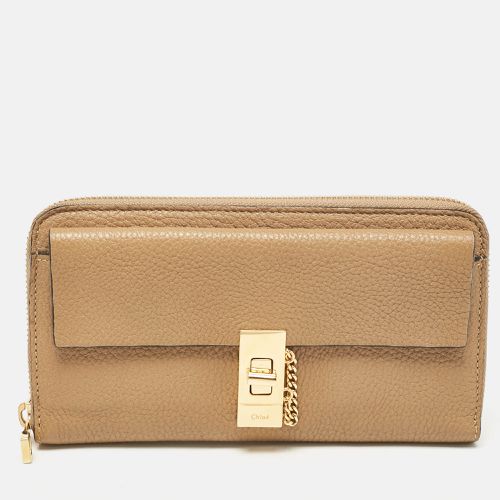 Leather Drew Continental Wallet - Chloe - Modalova