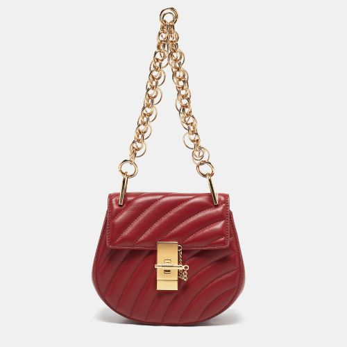 Chloé Matelassé Leather Mini Drew Chian Shoulder Bag - Chloe - Modalova