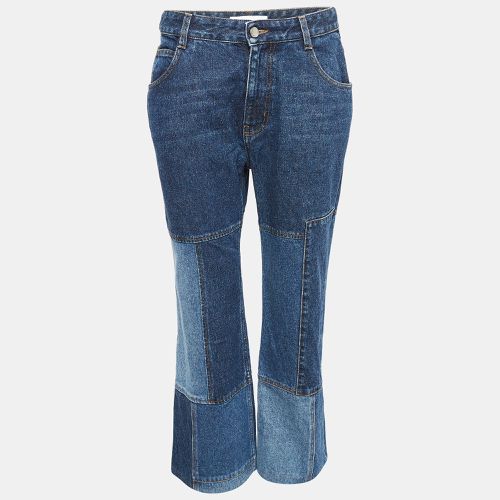 Patchwork Denim High-Rise Cropped Jeans L Waist 30" - Chloe - Modalova