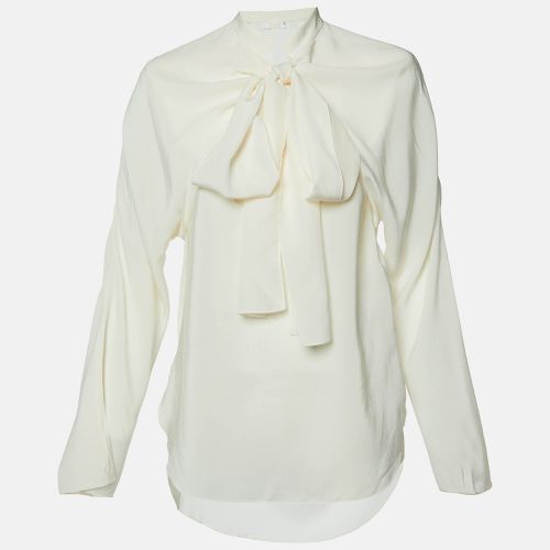 Milk Crepe Tie-Up Neck Detail Blouse M - Chloe - Modalova