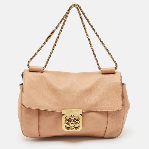 Peach Leather Medium Elsie Shoulder Bag - Chloe - Modalova