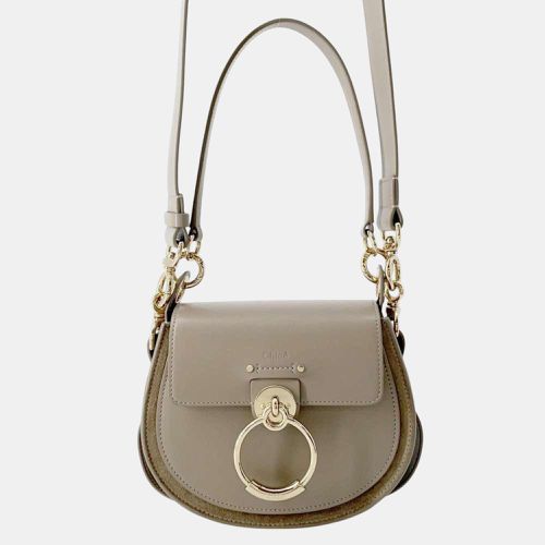 Tess Small Leather Suede Shoulder Bag - Chloe - Modalova