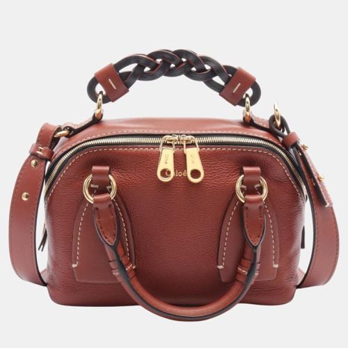 Chloe Leather Brown Dahlia Handbag - Chloe - Modalova