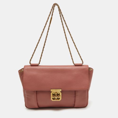 Peach Leather Large Elsie Chain Shoulder Bag - Chloe - Modalova