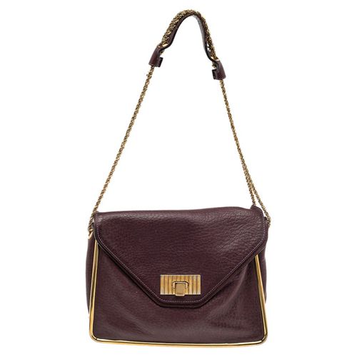 Pebbled Leather Medium Sally Flap Shoulder Bag - Chloe - Modalova