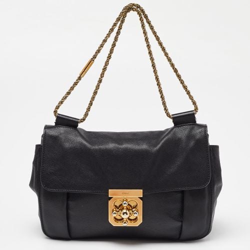 Leather Medium Elsie Chain Shoulder Bag - Chloe - Modalova