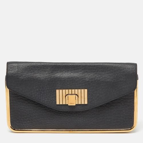 Chloe Black Leather Sally Clutch - Chloe - Modalova