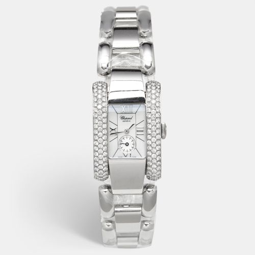 White Mother Of Pearl Stainless Steel Diamond La Strada 41/8380 Women's Wristwatch 24 mm - Chopard - Modalova