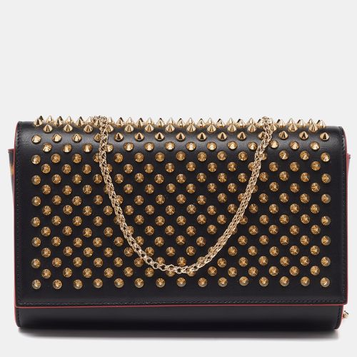 Leather Paloma Spiked Chain Clutch - Christian Louboutin - Modalova