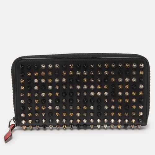 Leather Spikes Panettone Zip Around Wallet - Christian Louboutin - Modalova