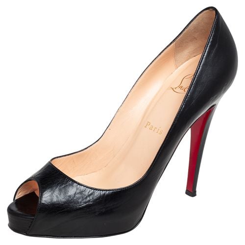 Leather Very Prive Peep Toe Pumps Size 38.5 - Christian Louboutin - Modalova