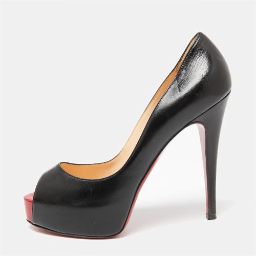 Leather Very Prive Peep-Toe Pumps Size 37 - Christian Louboutin - Modalova