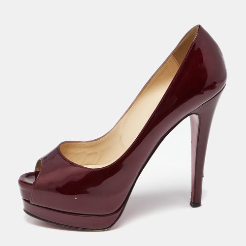 Patent Leather Altadama Platform Peep Toe Pumps Size 36.5 - Christian Louboutin - Modalova