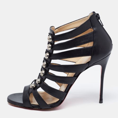 Leather Denis Caged Sandals Size 39.5 - Christian Louboutin - Modalova