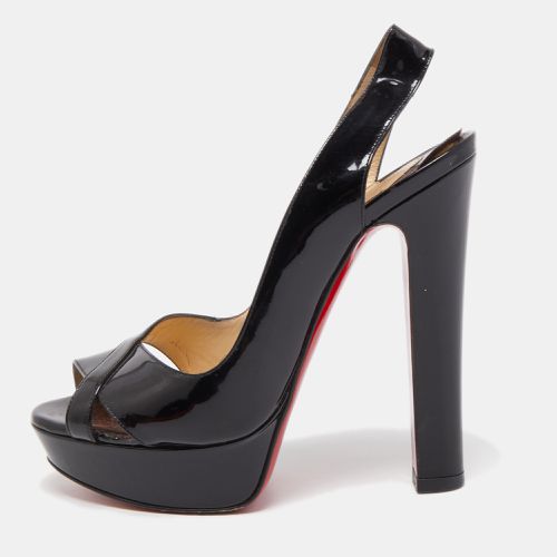 Patent Leather Marple Town Slingback Sandals Size 37.5 - Christian Louboutin - Modalova