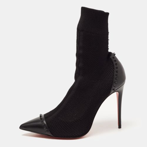 Knit Fabric and Leather Dovi Dova Sock Booties Size 38 - Christian Louboutin - Modalova