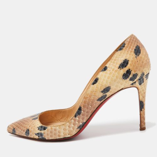 Black Snakeskin Decollete Pumps Size 39 - Christian Louboutin - Modalova