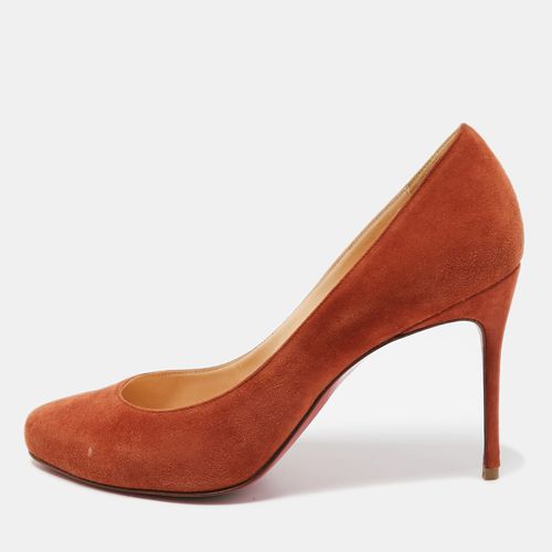 Suede Round Toe Pumps Size 38 - Christian Louboutin - Modalova