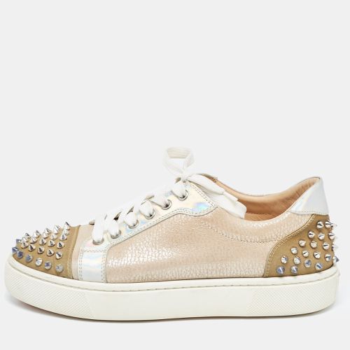 Nubuck and Leather Louis Junior Spikes Sneakers Size 39.5 - Christian Louboutin - Modalova