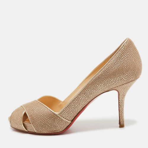 Two Tone Textured Leather Shelley Pumps Size 36.5 - Christian Louboutin - Modalova