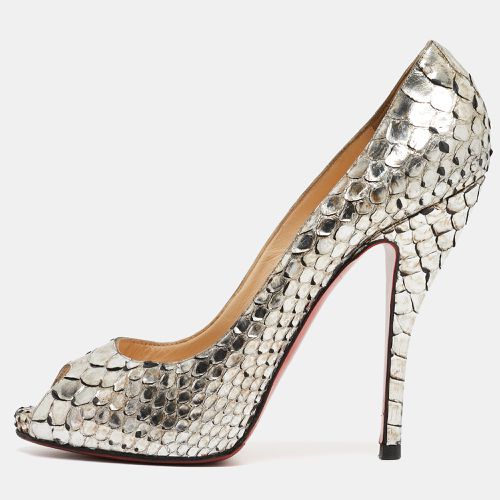 Python Peep Toe Pumps Size 37.5 - Christian Louboutin - Modalova