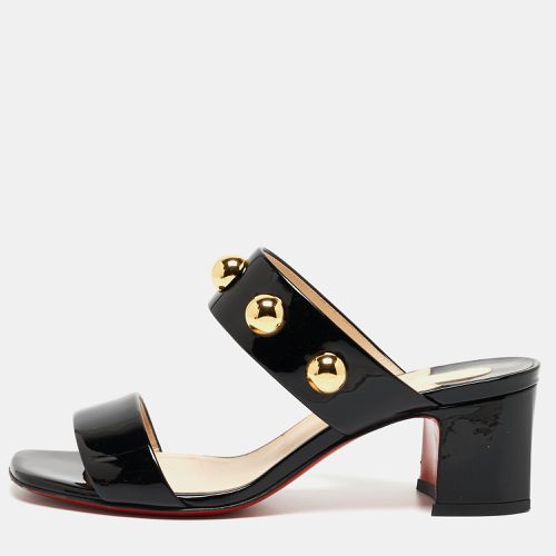 Patent Studded Bille Slides Size 36 - Christian Louboutin - Modalova