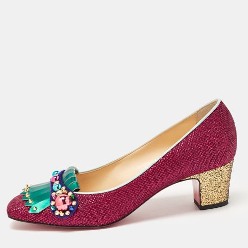 Lurex Fabric Oaxacana Pumps Size 38.5 - Christian Louboutin - Modalova