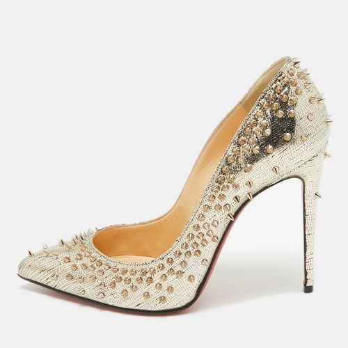 Laminated Suede Escarpic Spike Pumps Size 37.5 - Christian Louboutin - Modalova