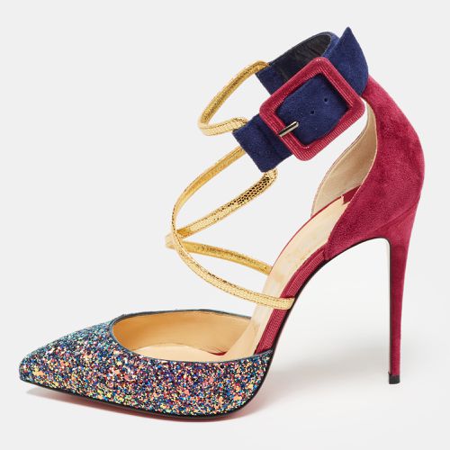 Suede and Glitter Suzzanne Pumps Size 38 - Christian Louboutin - Modalova