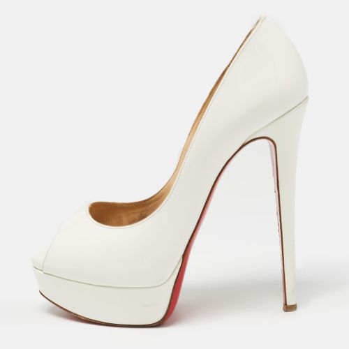 Patent Leather Lady Peep Pumps Size 37 - Christian Louboutin - Modalova