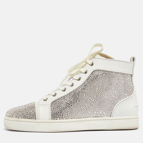 Leather and Crystal Louis Strass High Top Sneakers Size 40 - Christian Louboutin - Modalova