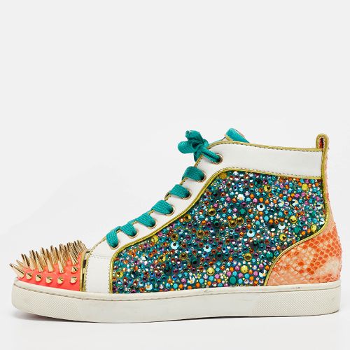 Calf Hair and Leather Embellished Spikes Sneakers Size 40 - Christian Louboutin - Modalova