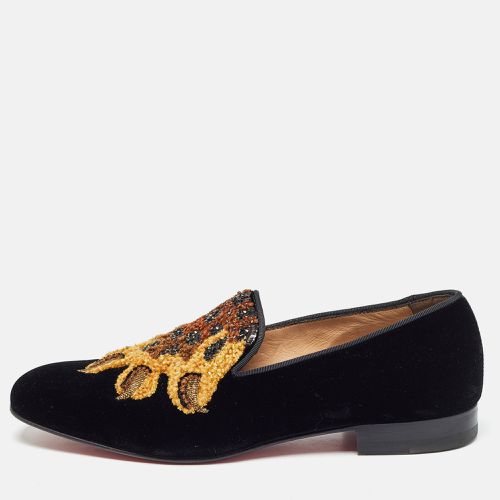 Velvet Embraided Smoking Slippers Size 40 - Christian Louboutin - Modalova