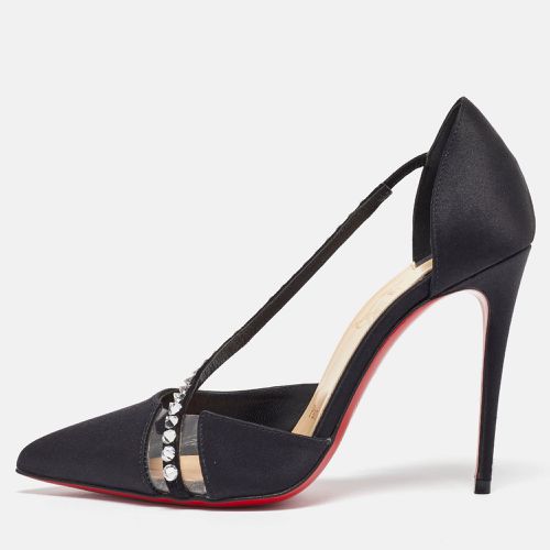 Satin and PVC Krystal Cross Pumps Size 36 - Christian Louboutin - Modalova