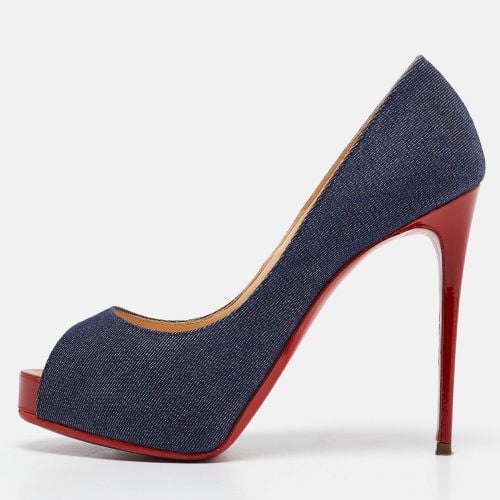 Denim Very Prive Peep Toe Pumps Size 35.5 - Christian Louboutin - Modalova