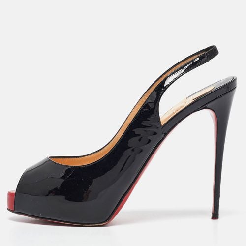 Patent Private Number Peep Toe Pumps Size 39.5 - Christian Louboutin - Modalova