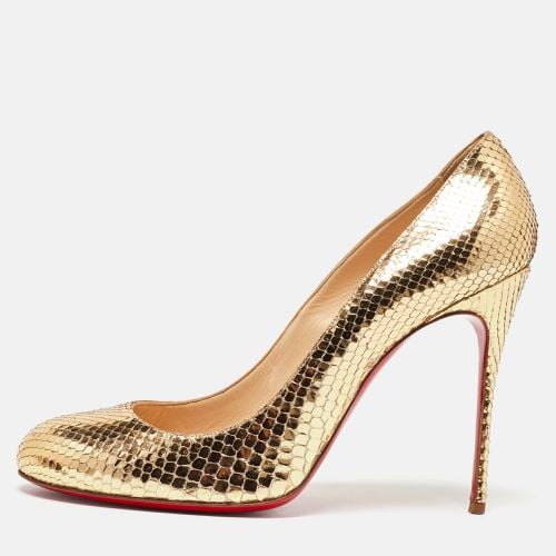 Snakeskin Embossed Leather New Simple Pumps Size 41 - Christian Louboutin - Modalova