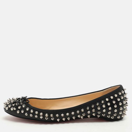 Leather Sonietta Spikes Bow Ballet Flats 38.5 - Christian Louboutin - Modalova